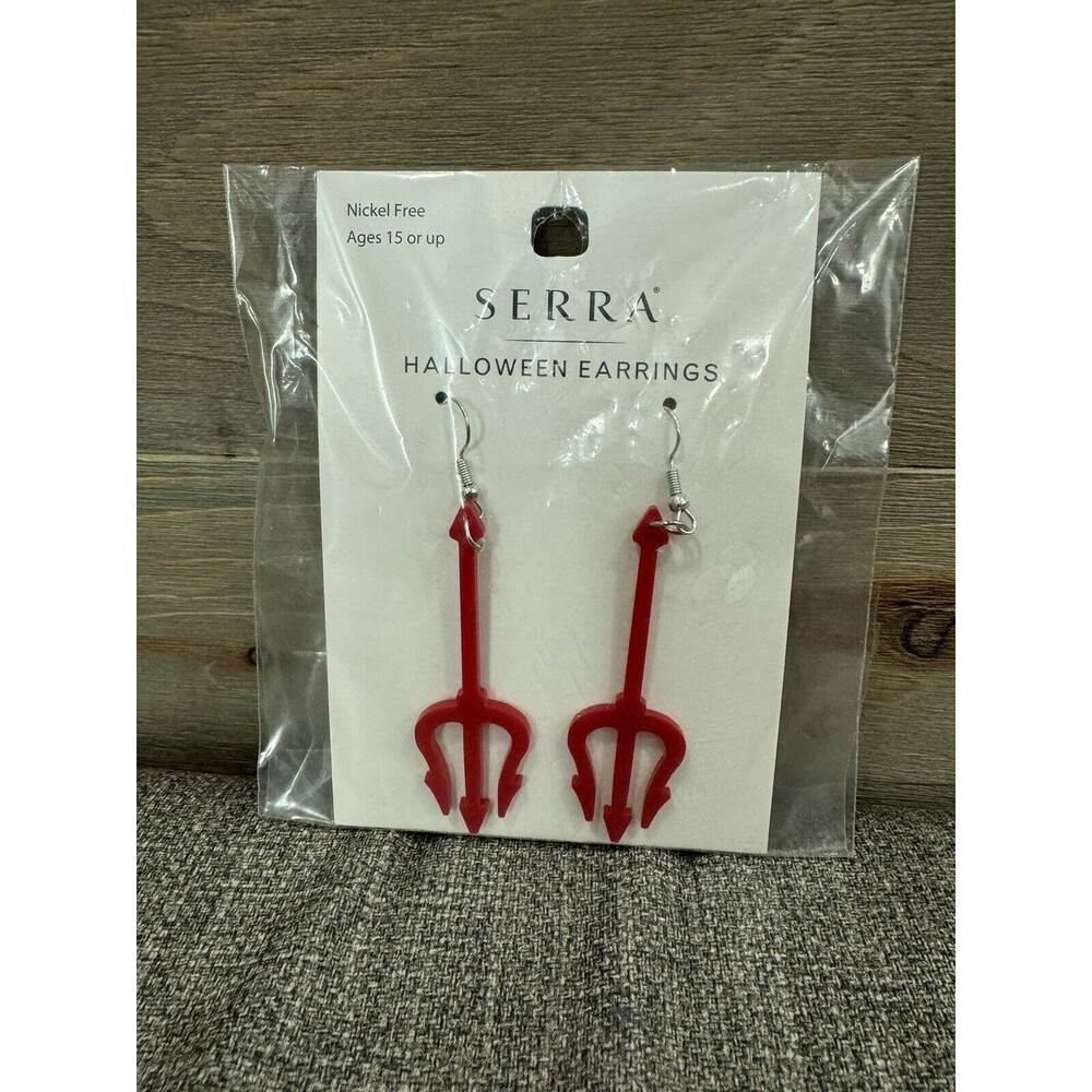 Serra Halloween Nickel Free Earrings  - Pitchfork